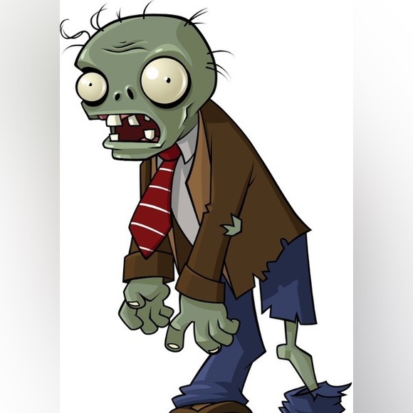 Plants Vs Zombies Large 15” Plush Foam Zombie Halloween Mask Costume - Picture 12 of 16